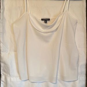 Top Shop white flowy tank.